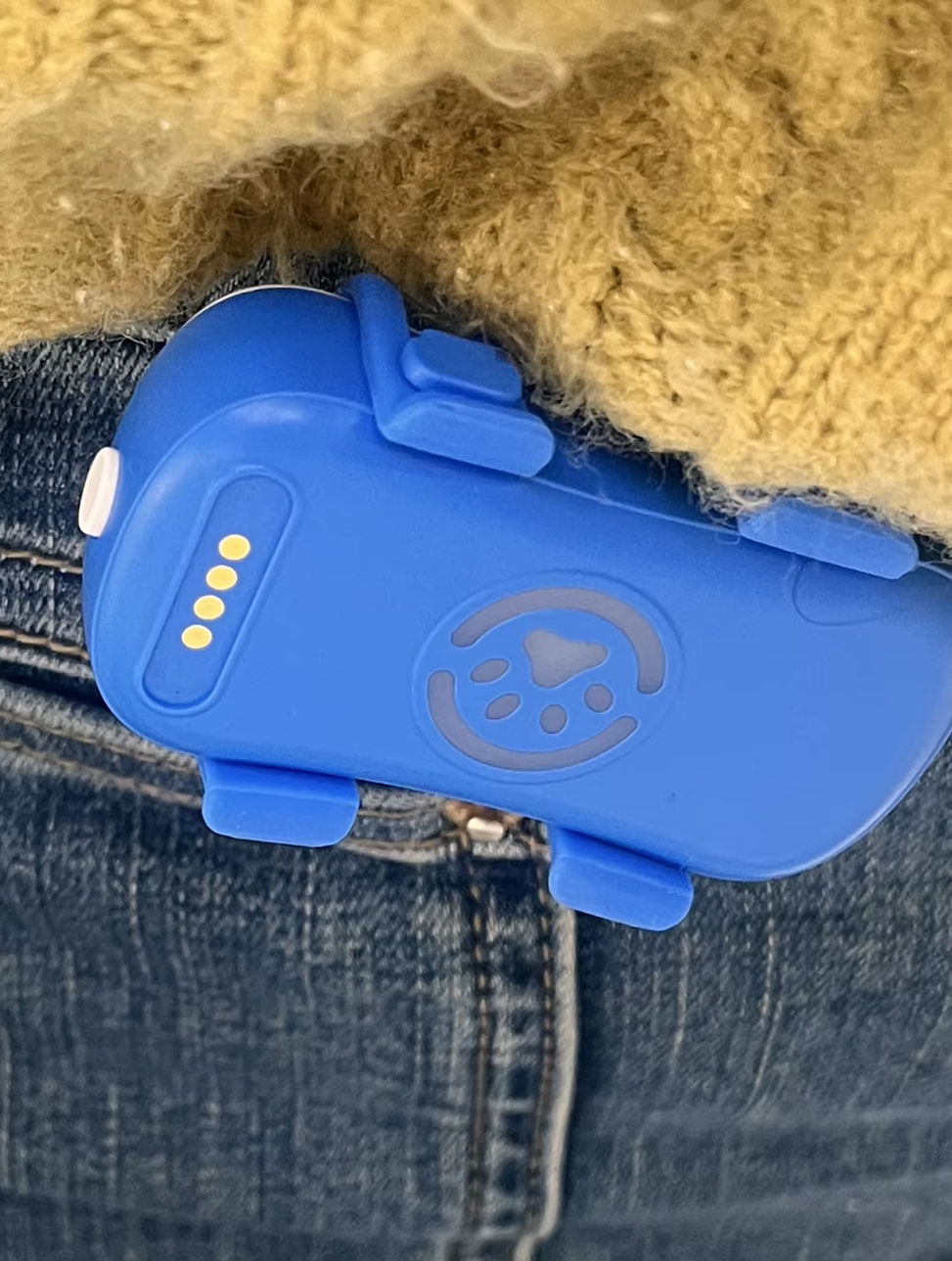 User packing SilkGlow into travel pouch demonstrating portability