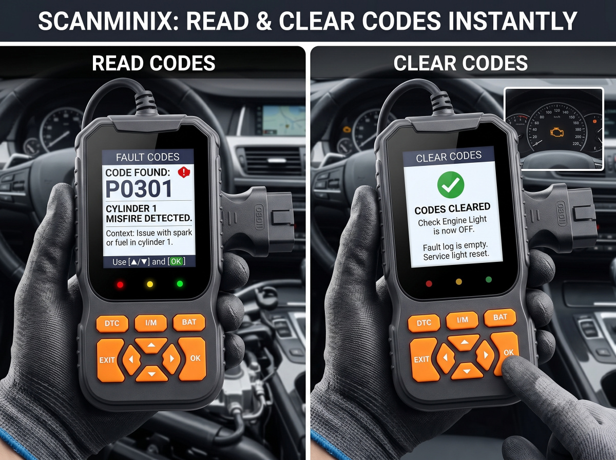 Read & Clear Codes Instantly