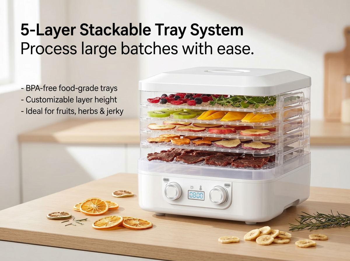 5-Layer Stackable Tray System