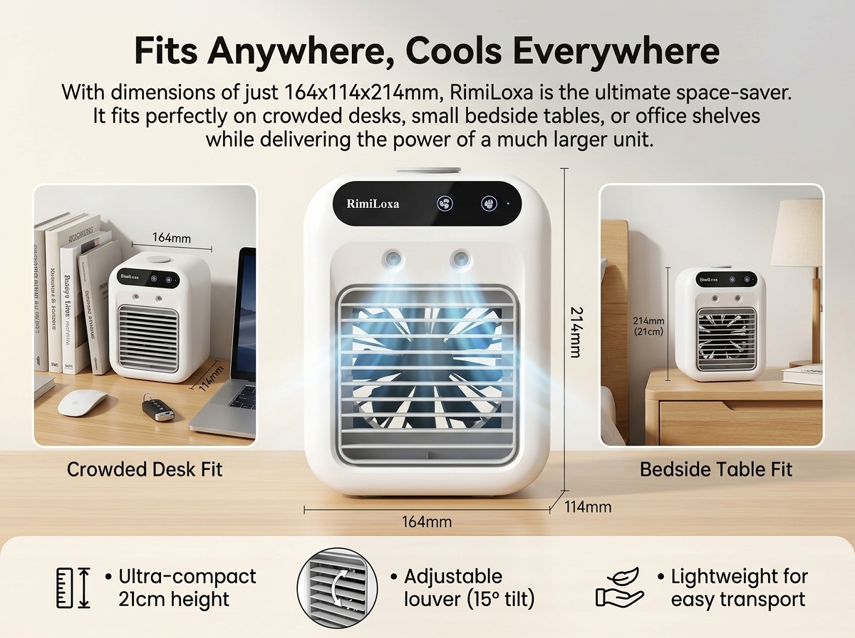 Fits Anywhere, Cools Everywhere
