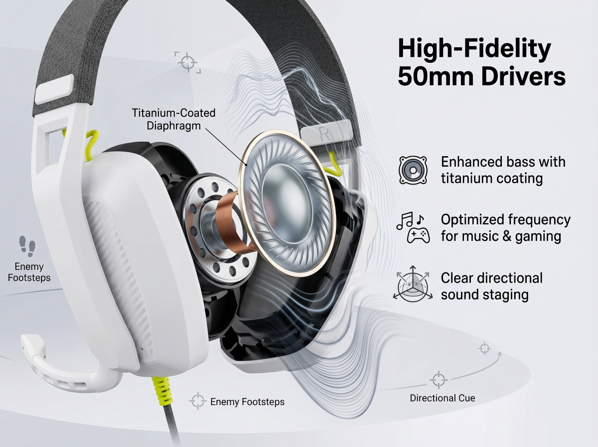 High-Fidelity 50mm Drivers