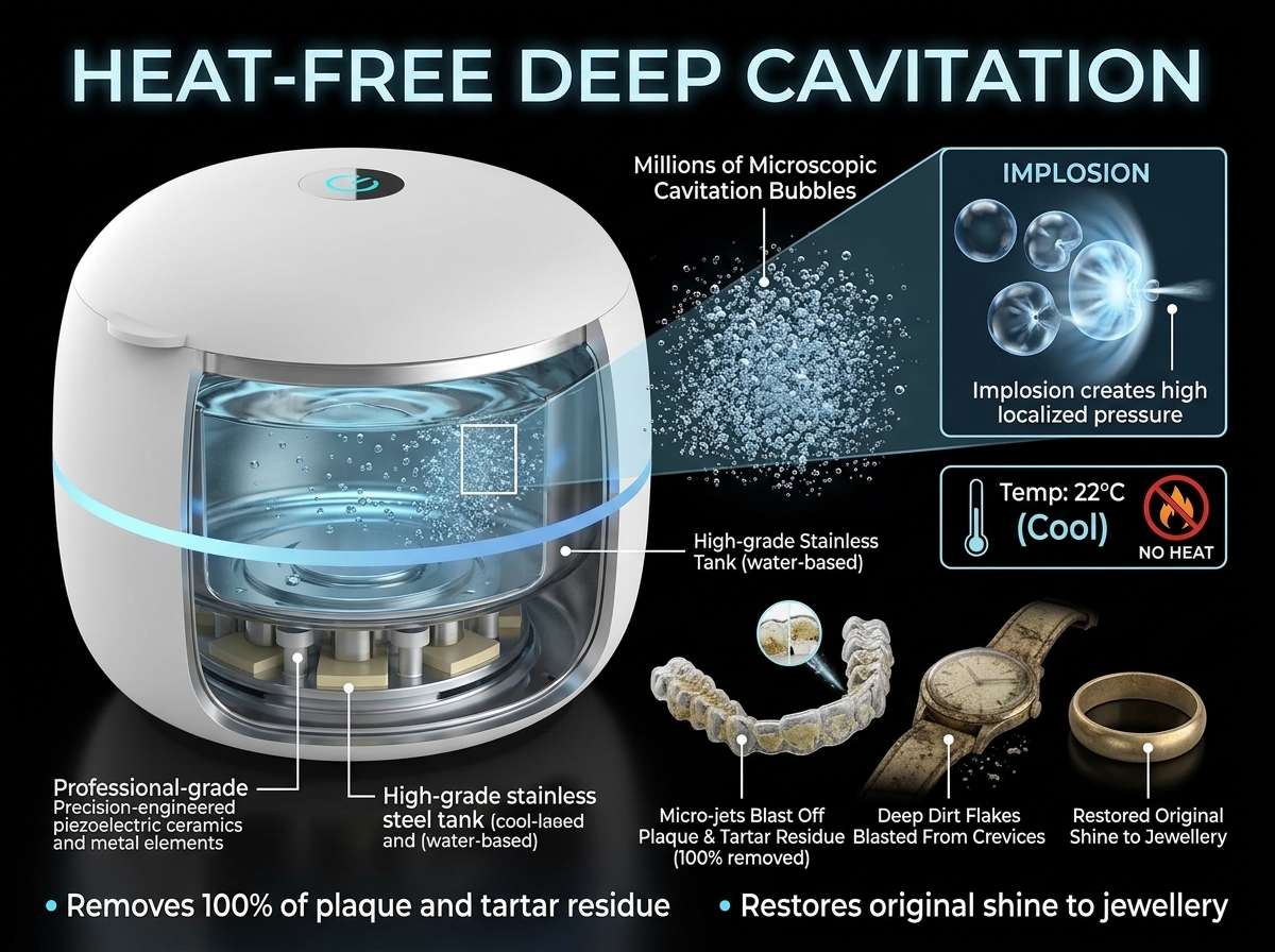 Heat-Free Deep Cavitation