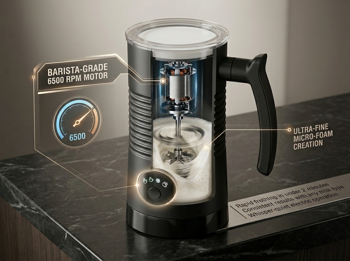Barista-Grade 6500 RPM Motor
