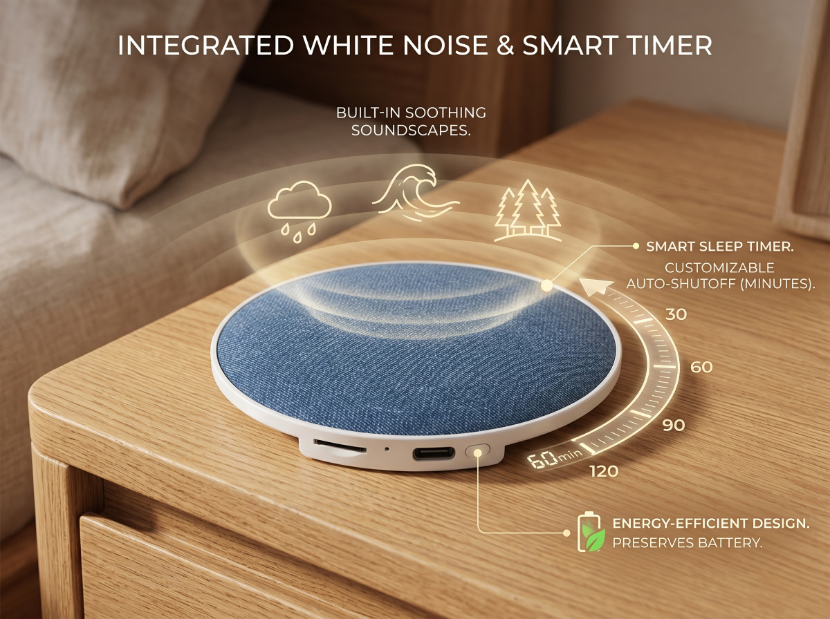 Built-in White Noise & Timer