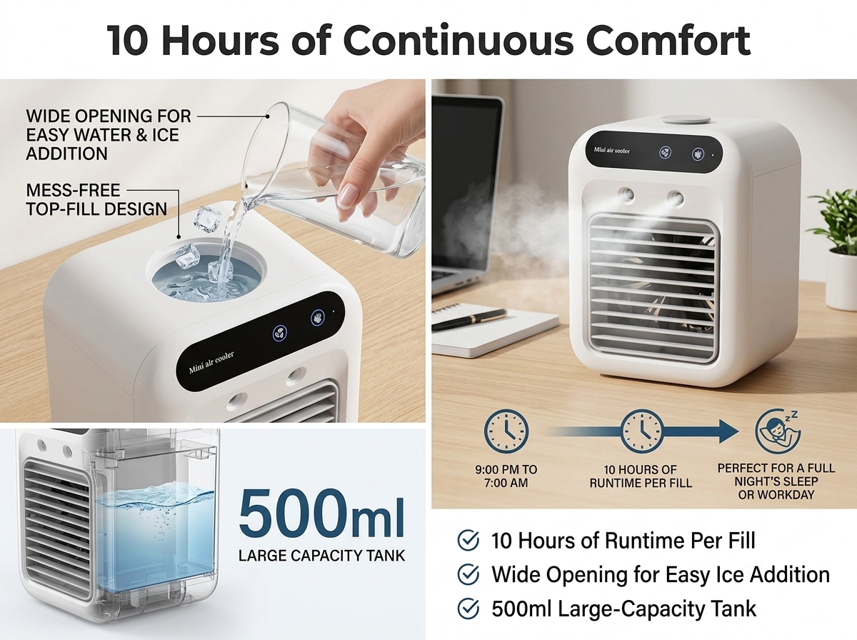 10 Hours of Continuous Comfort