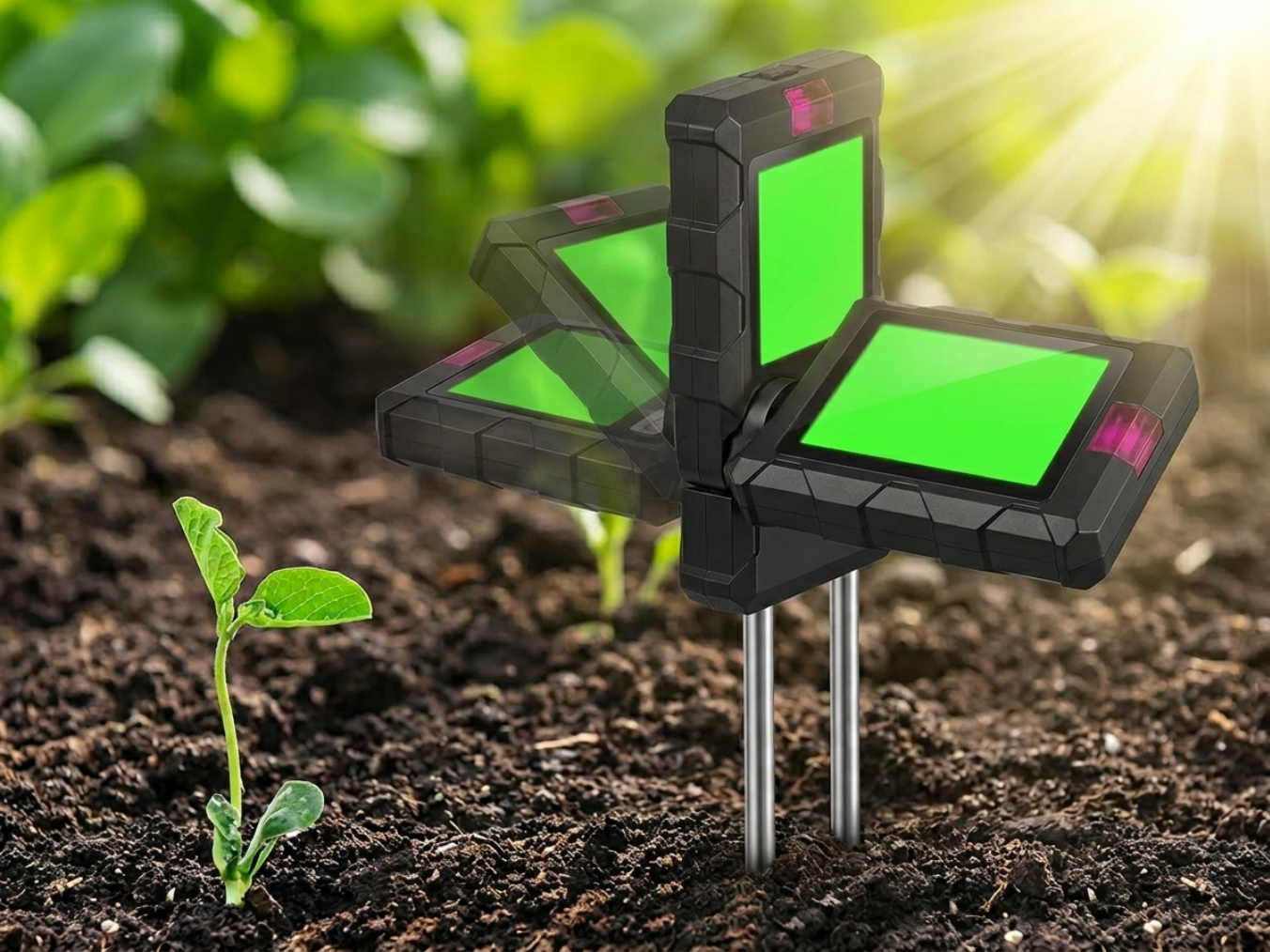 90-Degree Rotating Backlit LCD