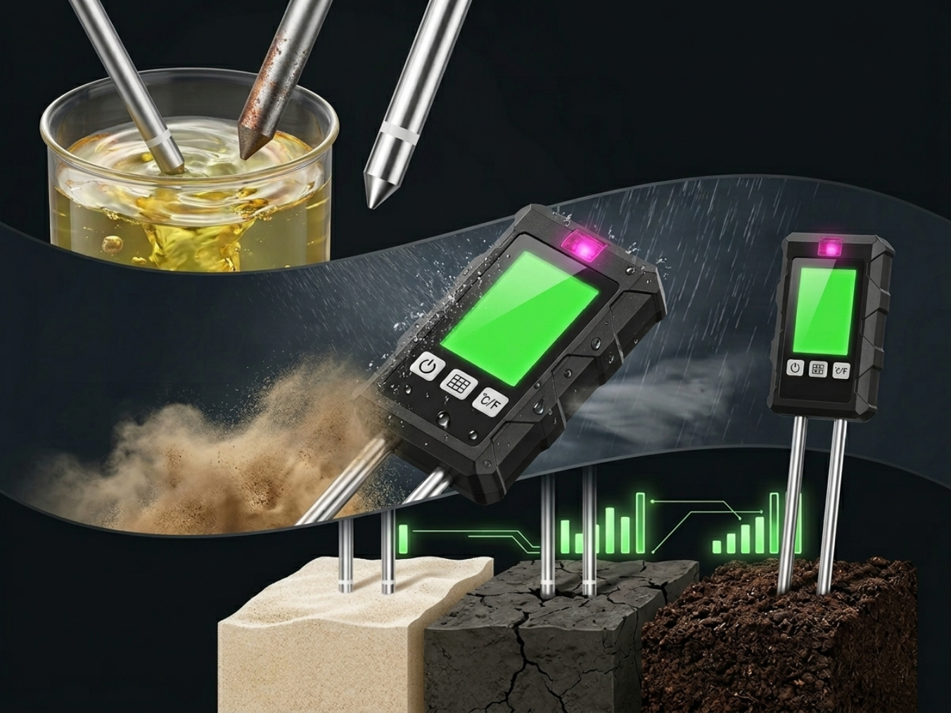 Weather-Resistant Dual Probes
