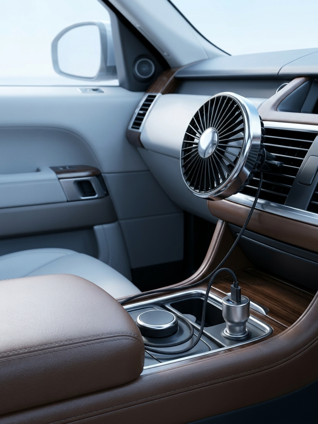 Install in Three SecondsEffortless cooling for commutes, road trips, or work.