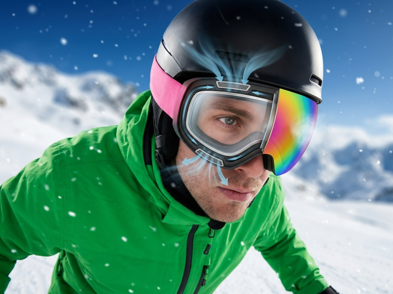 Dual-Layer Anti-Fog & Ventilation