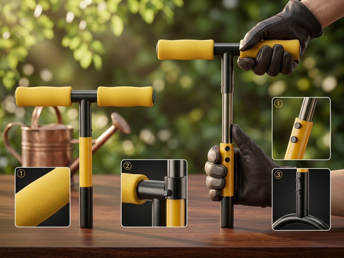 Adjustable Padded T-Handle