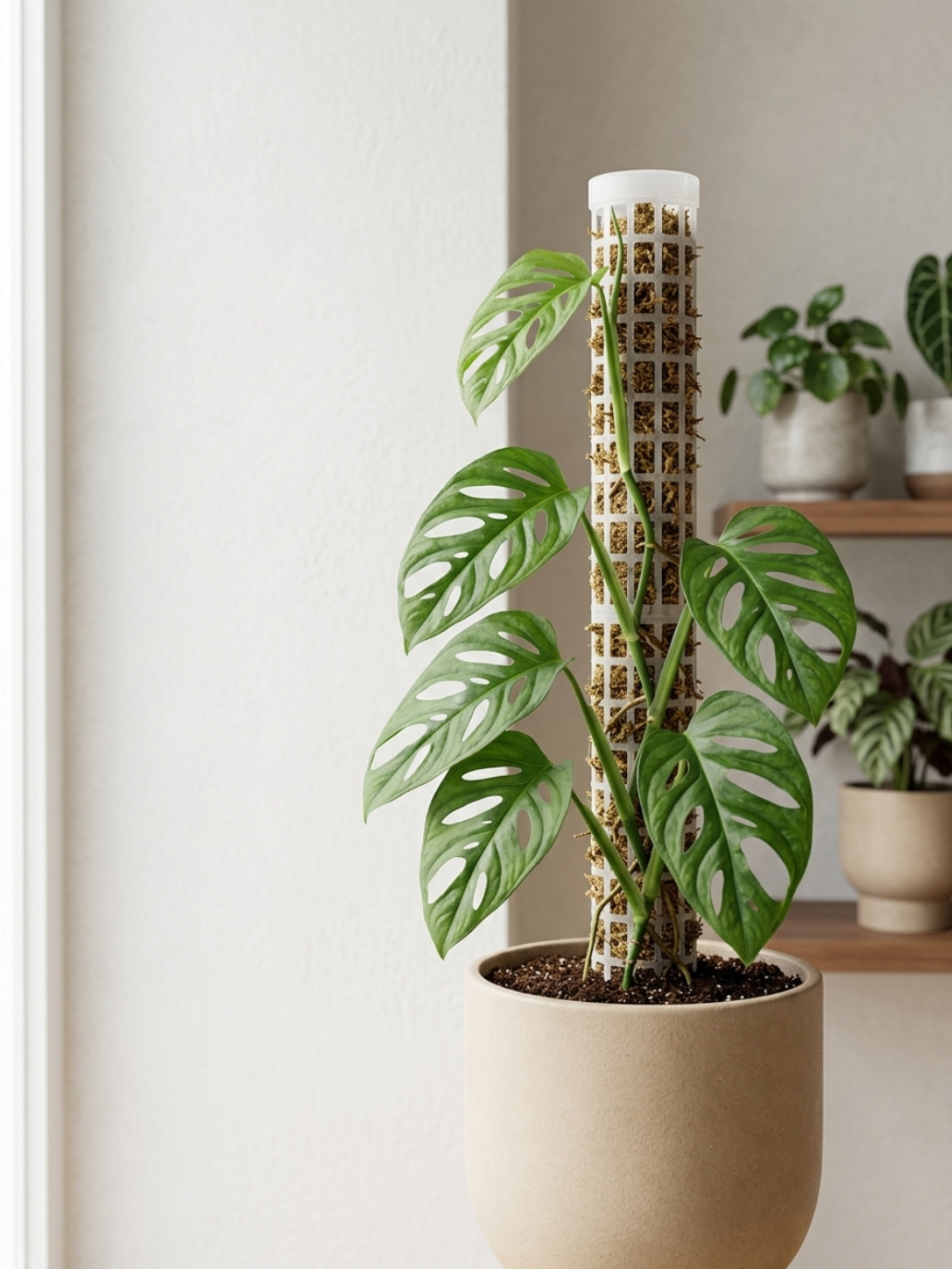 Growth in Three StepsEffortless support for Monstera, Pothos, or Philodendrons.