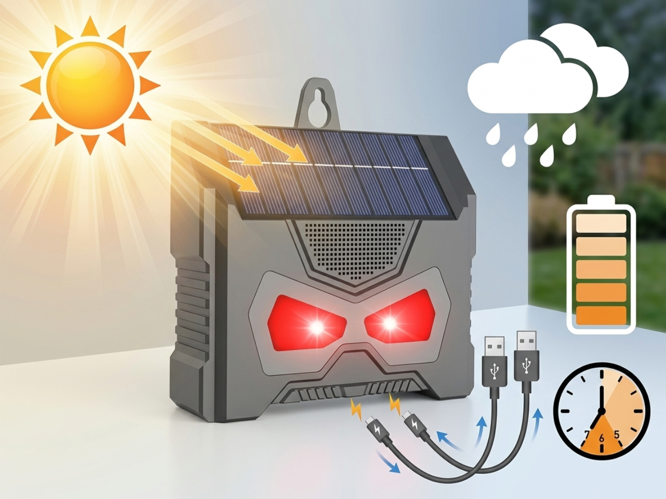 Dual USB Solar-Charging
