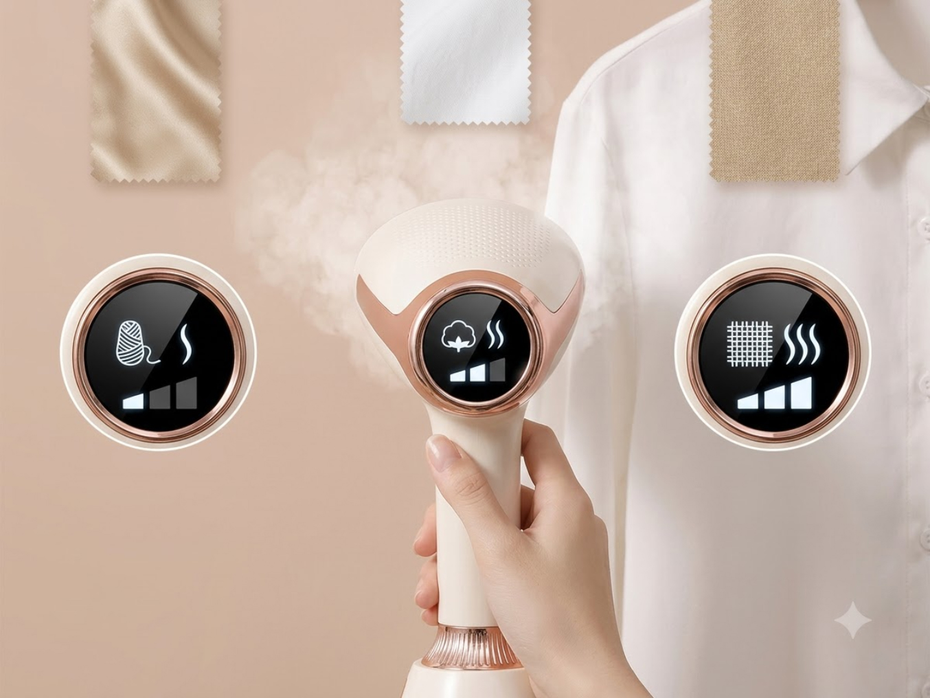 3 Smart LCD Steam Modes