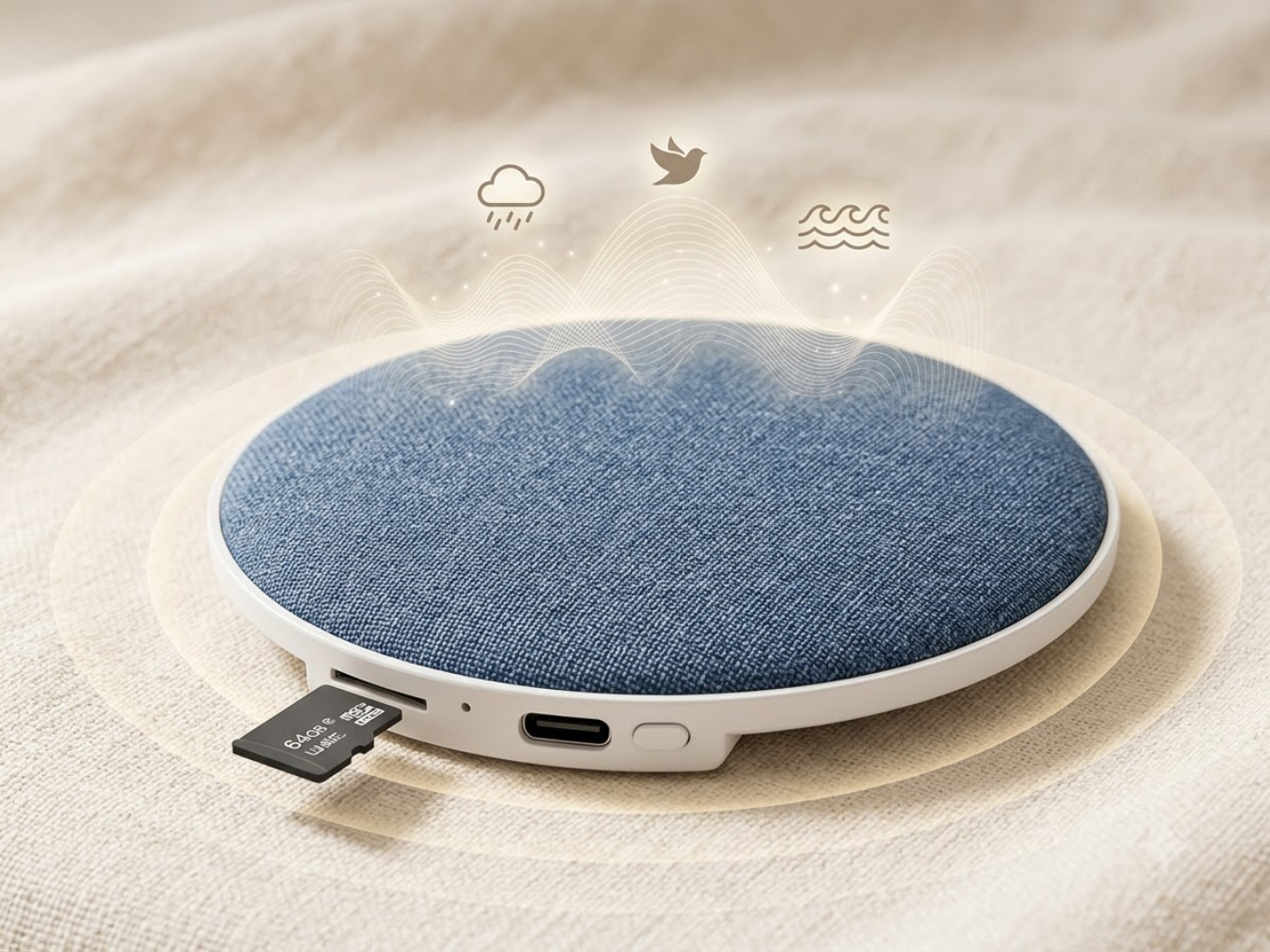 Built-in White Noise & TF Slot